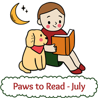 Paws to Read - July Badge